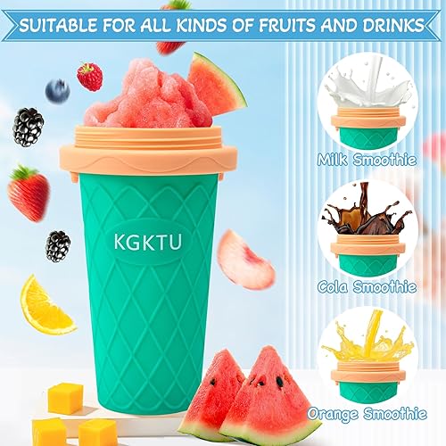 Miniatura 2 de Vaso Slushy Cup Slushie Cup, TikTok Quick Frozen Magic Cup, tazas de batido con tapas y pajitas, vaso para hacer granizados de doble capa, taza de