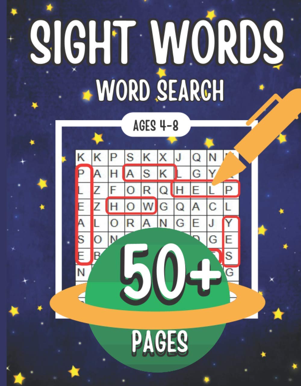 Sight Words Word Search: High-Frequency Words Workbook for Kids Ages 4-8 | Practice Spelling, Learn Vocabulary and Improve Confident Reading
