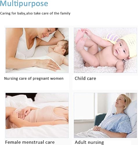 Miniatura 8 de Cambiador desechable para bebé, 100 unidades gruesas y de alta absorción de incontinencia con tela transpirable, impermeable, suave no tejida,