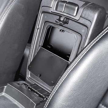 TACORBO Center Console Hidden Storage Box for Jeep Wrangler JK/JKU | Compatible with 2011-2016 2017 2018, One-Touch Opening, Armrest Secret Compartment, Hidden Organizer