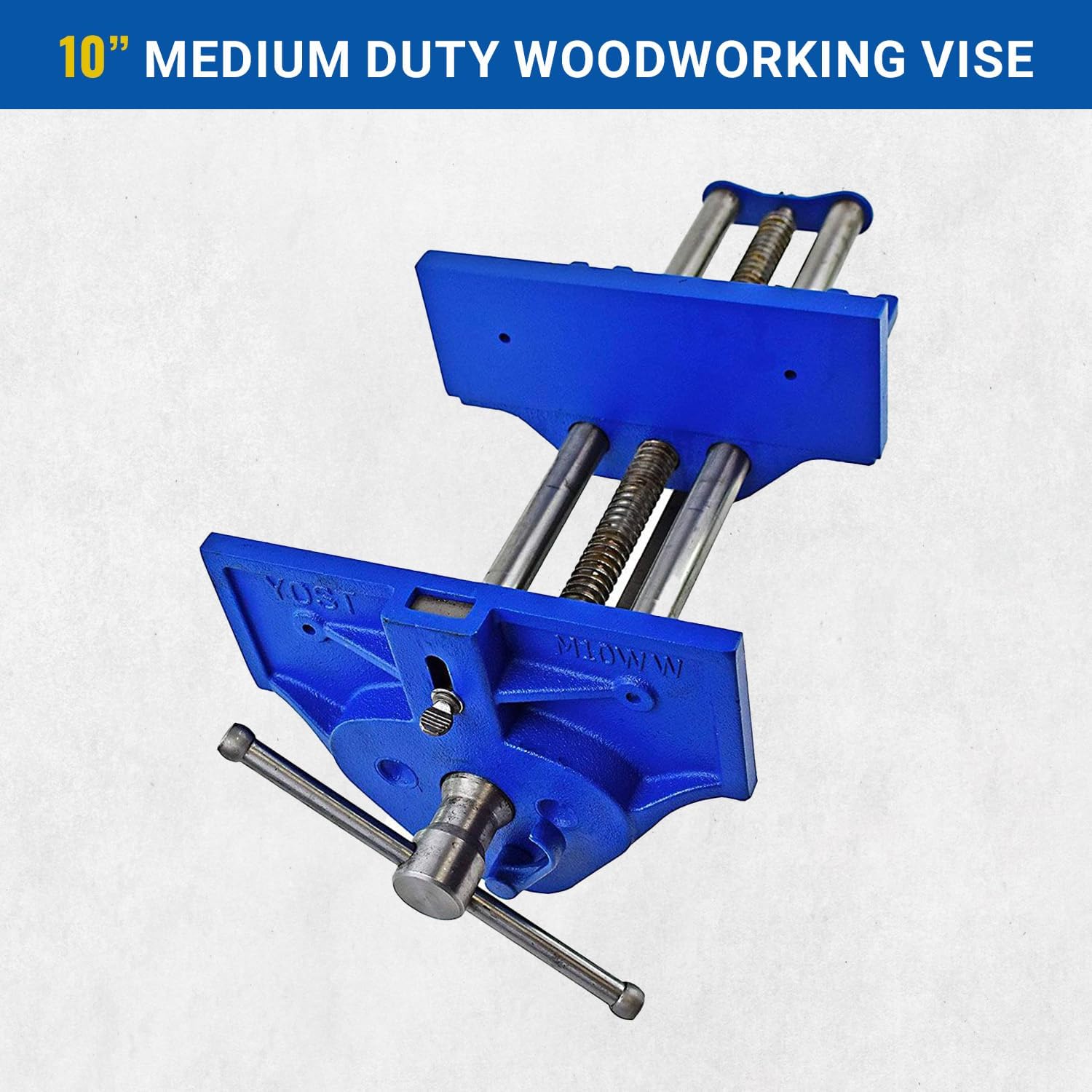 Blue Woodworking Vise for Holding Wood