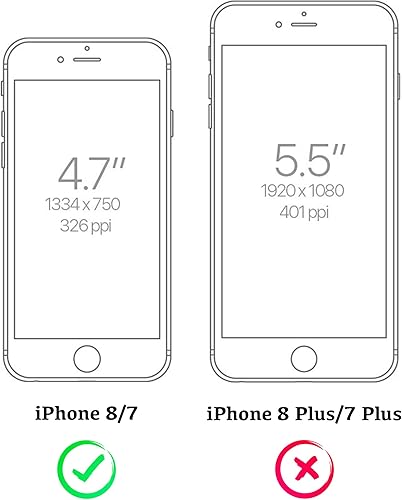 Miniatura 6 de Hand-e Funda con clip para cinturón para iPhone SE 3 y 2 generación 2022-2020  iPhone 8  iPhone 7 (4.7") Funda protectora 2 en 1 con protector de