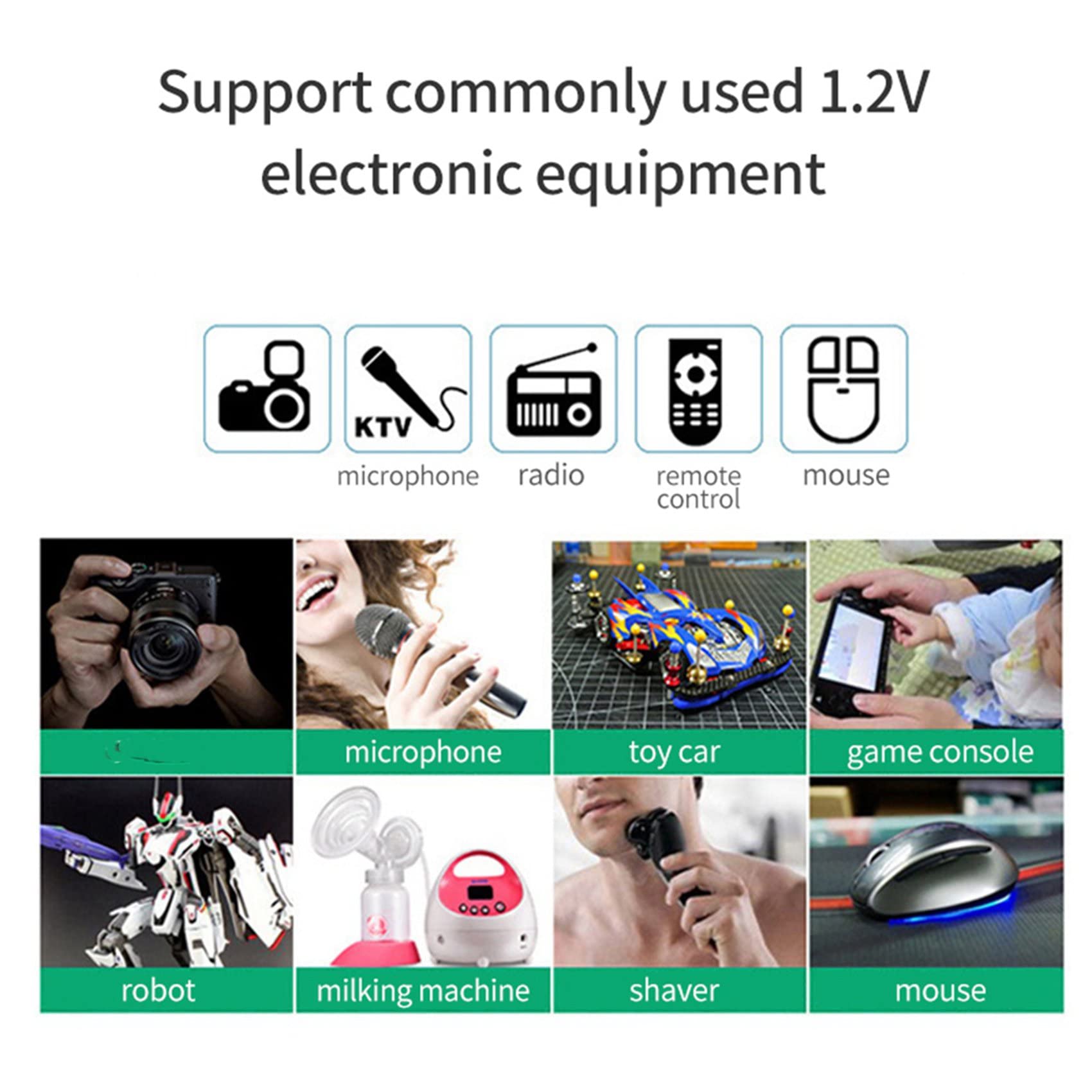 5X Chargeur de Batterie ÉCran LCD Chargeurs Intelligents Intelligents à 8 Emplacements pour Piles Rechargeables AA/AAA NiCd NiMh Chargeur AA AAA