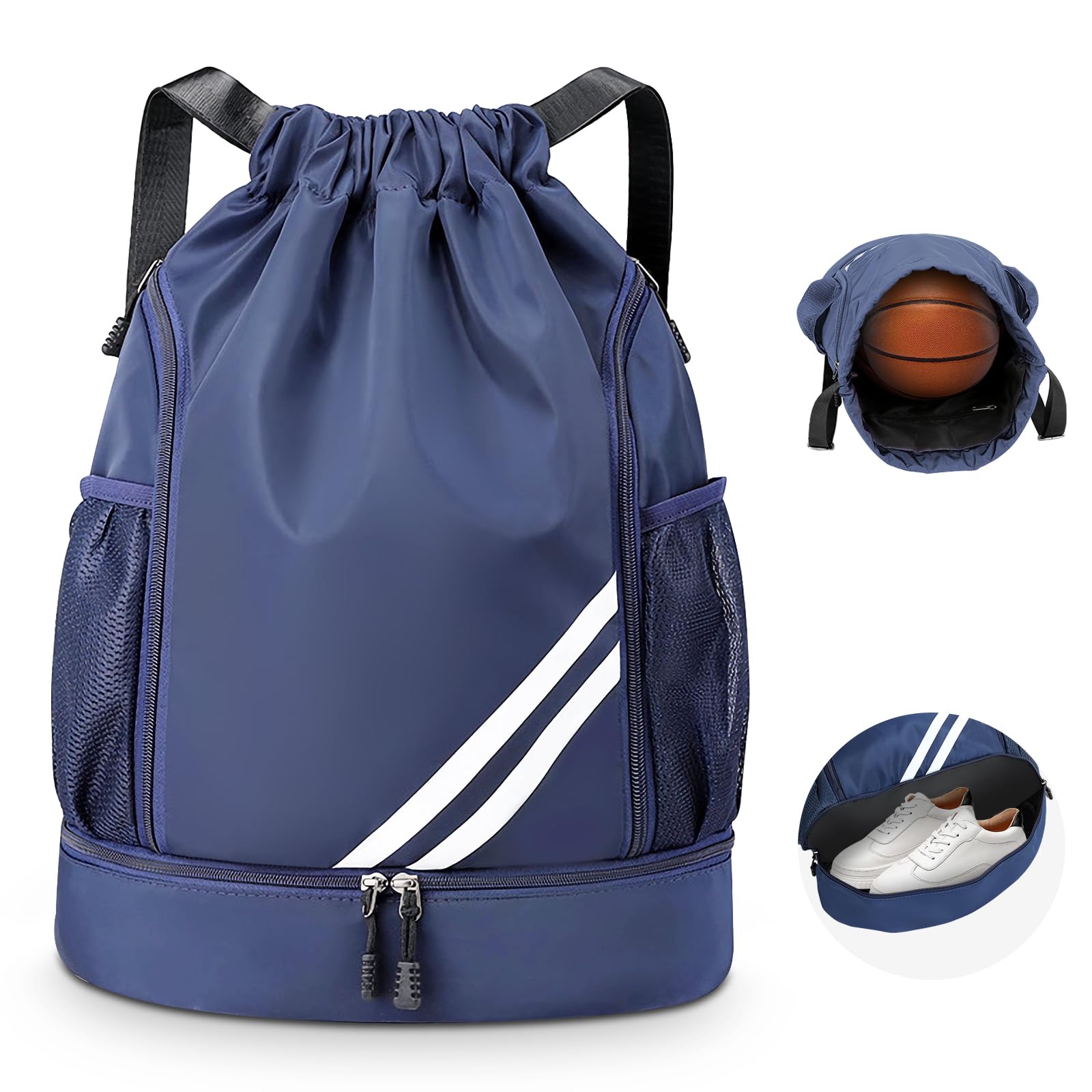 KIKIGOAL Mode Sport Rucksäcke Turnbeutel Jungen Basketball F