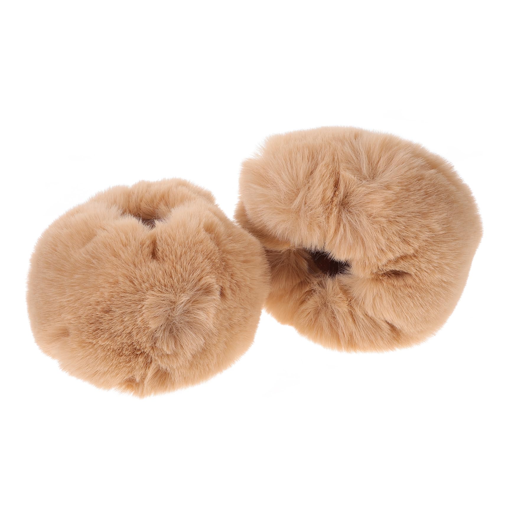 WOFASHPURET Furry Wrist Cuff Glove Winter Gloves for Women Acrylic Faux Fur Warmth Fashion