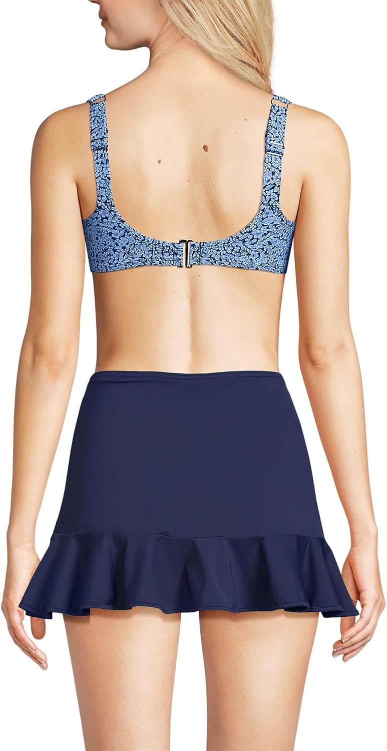 Lands' End Women's Rectangular Wire Bikini Top