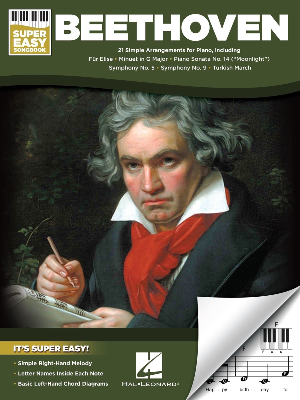 Beethoven - Super Easy Songbook 21 Simple Arrangements for Piano