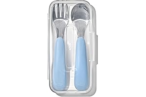 OXO Tot Splash On-the-Go Fork and Spoon Set in Dusk