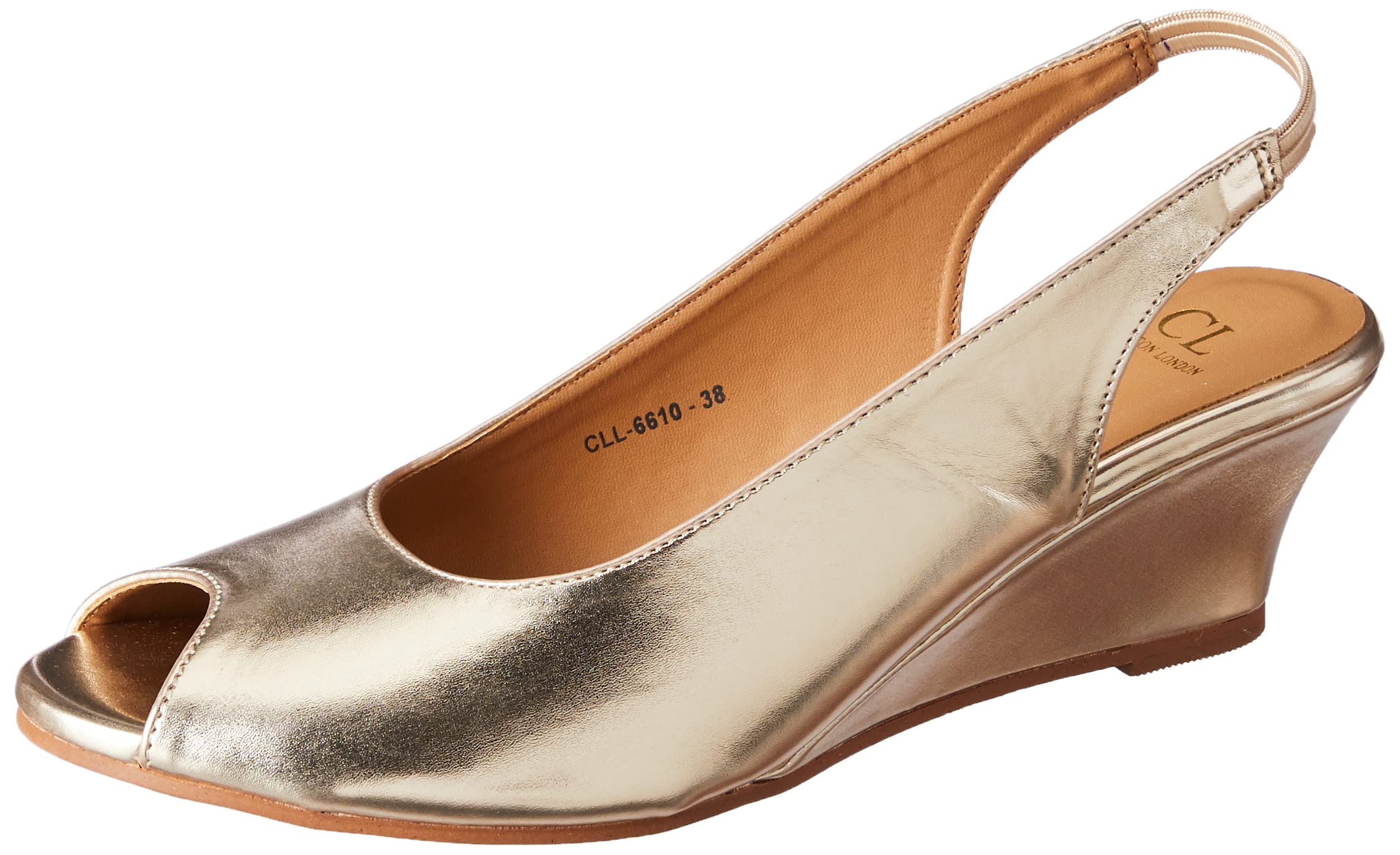 Carlton London Womens Gold Wedge Sandal-4 Kids UK (CLL-6610) (B0BM9KR5CR) Amazon Price History, Amazon Price Tracker