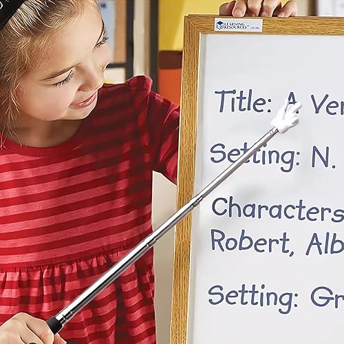 Miniatura 4 de Senbos Puntero telescópico para profesores, 4 unidades de puntero extensible de enseñanza retráctil para aula, mini puntero de mano, puntero de dedo