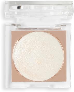 Makeup Revolution Beam Bright Highlighter, All Over Face Glow, Powder To Liquid Formula, 5 Different Shades, Diamond Glow