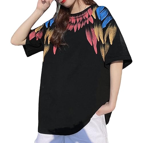 Women Summer Gothic T-Shirt Anime Aesthetic Print Harajuku Fashion Casual Tops