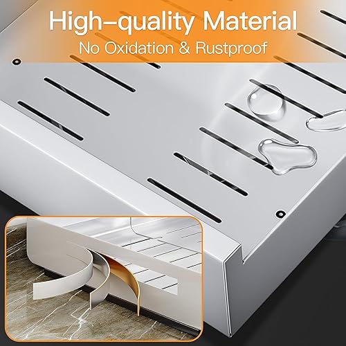 Miniatura 8 de Organizador de gabinete extraíble con nano adhesivo, cajón deslizante de extensión completa resistente para organizadores y almacenamiento de