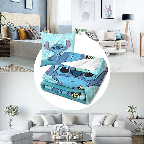 Miniatura 7 de Manta ultrasuave para regalo de cumpleaños y viajes, mantas ligeras para cama, sofá, decoración de fiesta (azul, 60 x 50 pulgadas)