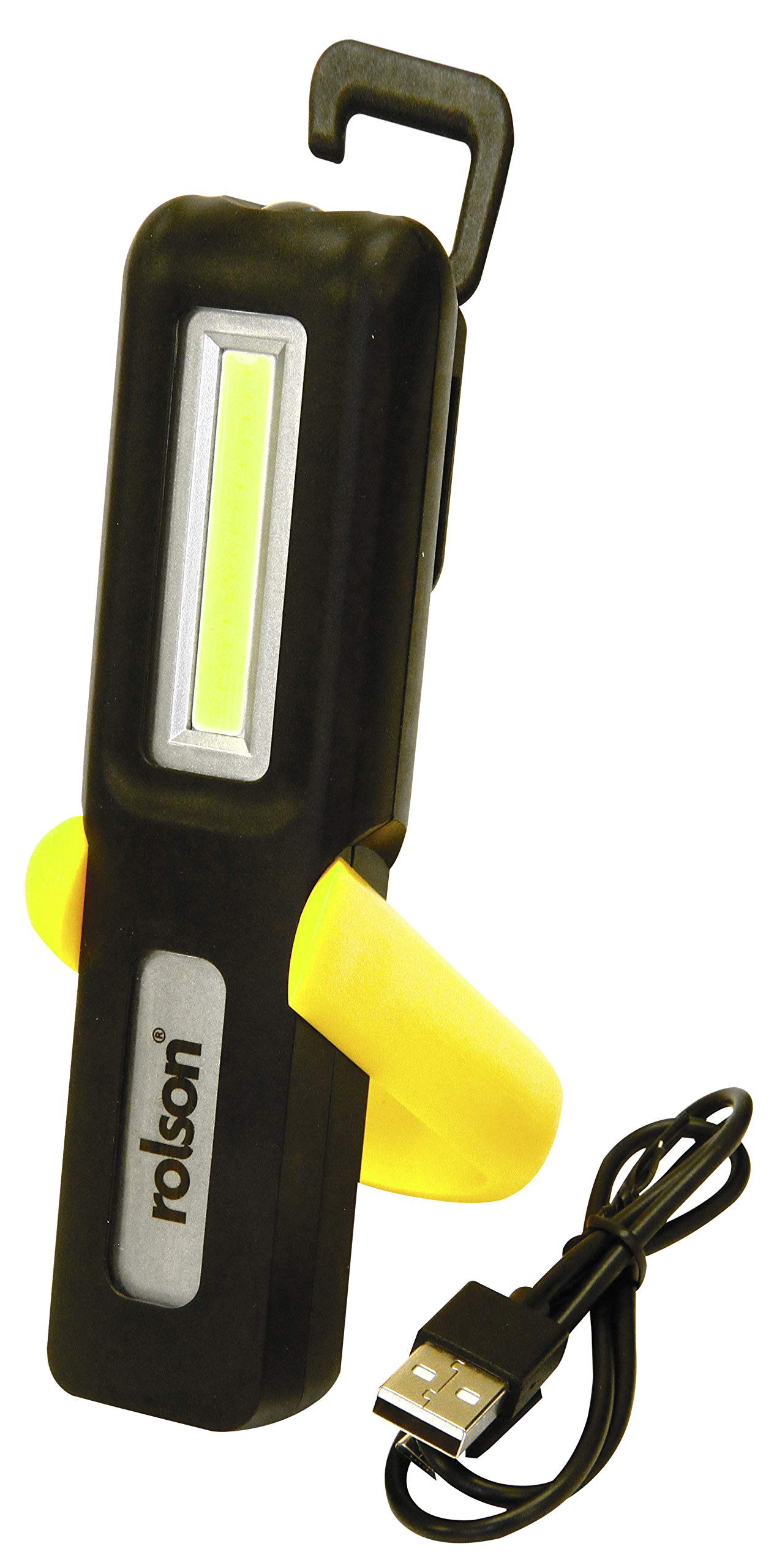 Rolson 61467 3W USB Rechargeable COB Torch & Lamp