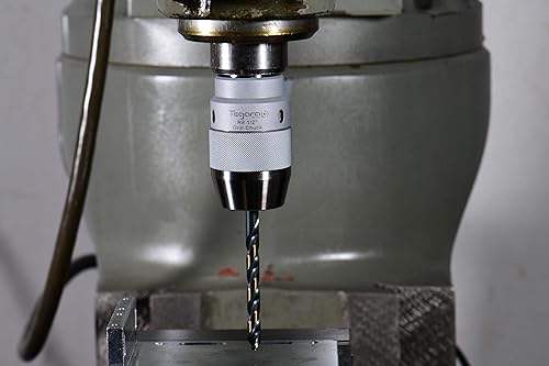 Miniatura 2 de Tegara Portabrocas sin llave CNC de alta precisión de 12" con vástago integral R8 0.512 in 202-5017A M