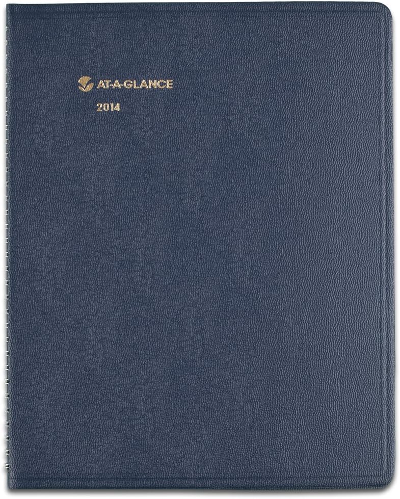 AT-A-GLANCE 2014 Monthly Planner, Blue, 9.5 x 11.38 x .25 Inches (7026020)