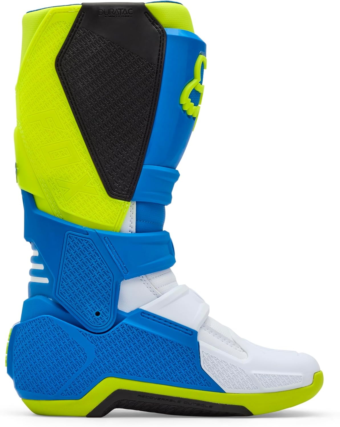 Fox Racing Men's Motion Motocross Dirt Bike Boots, Blue/Yellow, 5