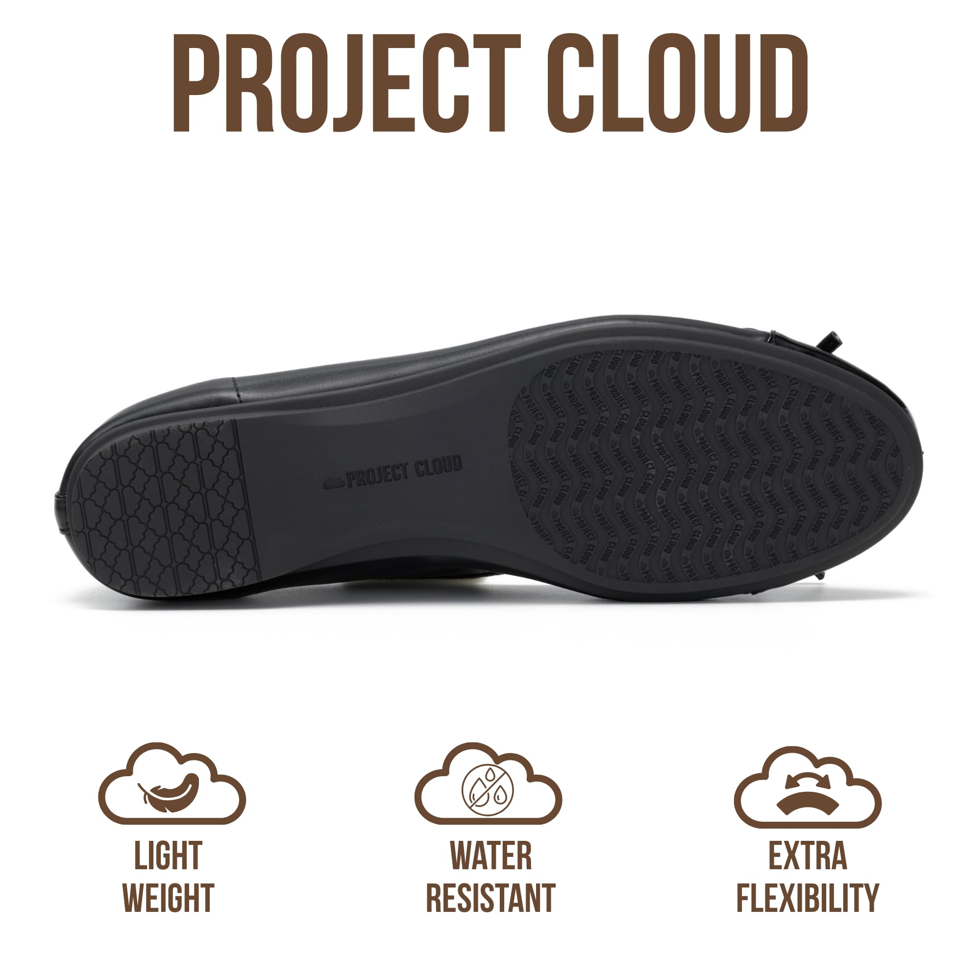 Project Cloud Ballet Flats for Women Shoes - Eco-Crafted with Memory Foam Insole Lightweight Mary Jane Flats - Non-Slip and Comfortable Womens Shoes (Ashley) — view 4