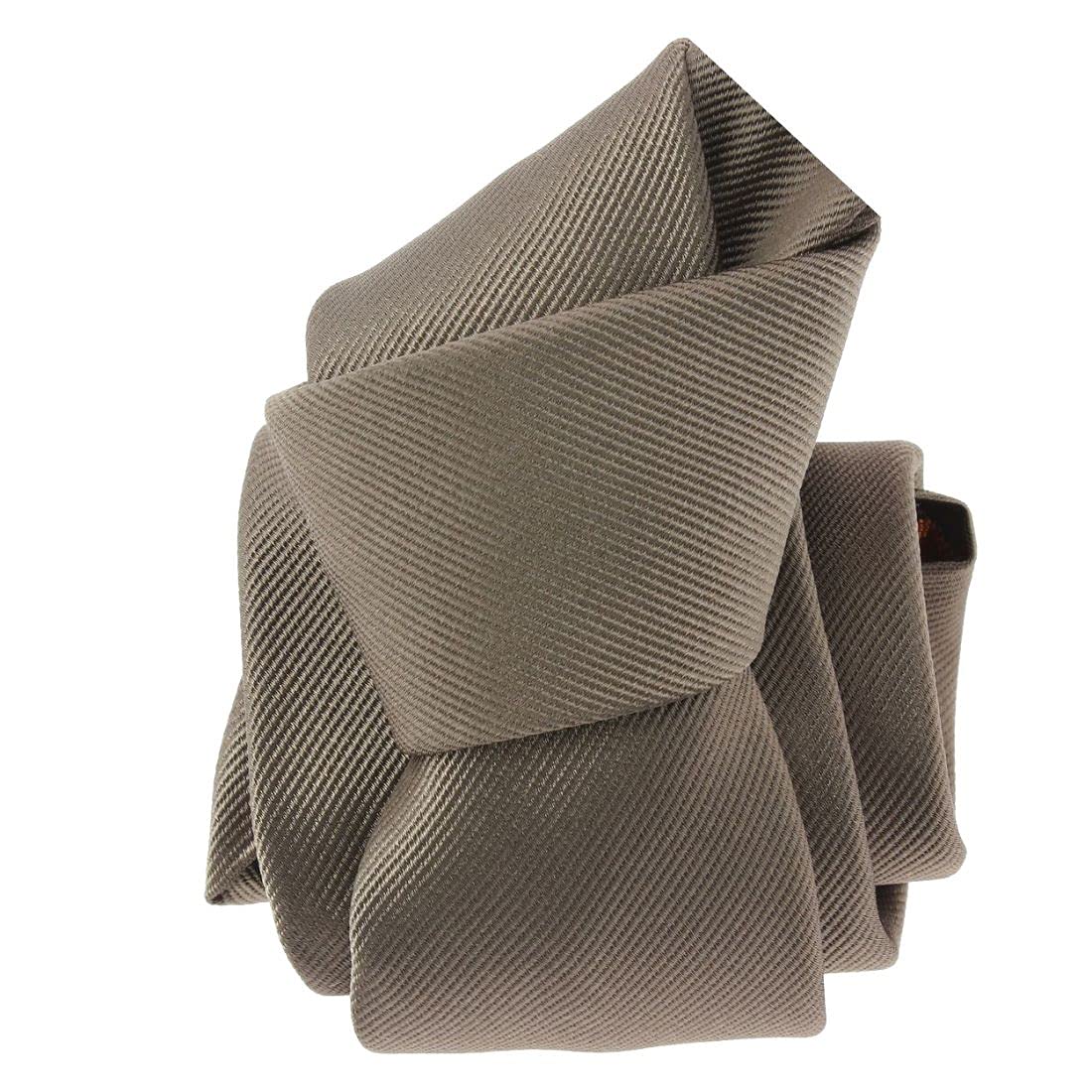 Cravate Homme Diva En Soie - Marron Avec Plis - Occasion (état VGC)