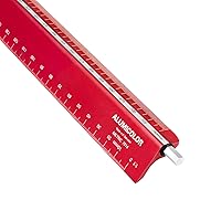 Vista 3 de Alumicolor Select-a-Scale Herramienta de dibujo métrico con varilla de calibración (30CM, verde)