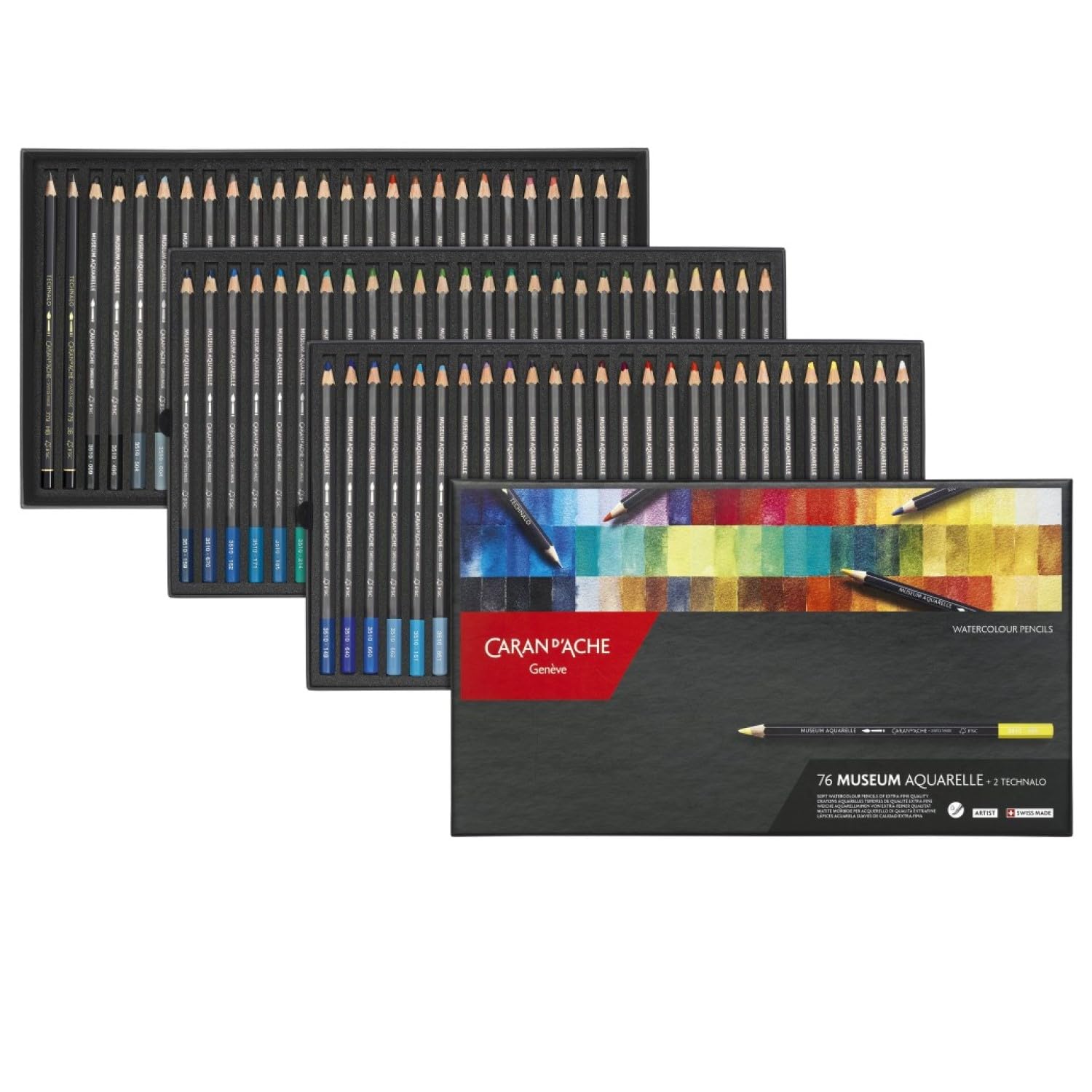 Caran dAche Museum Watercolour Pencils (Pack of 76) : Amazon.ca: Home