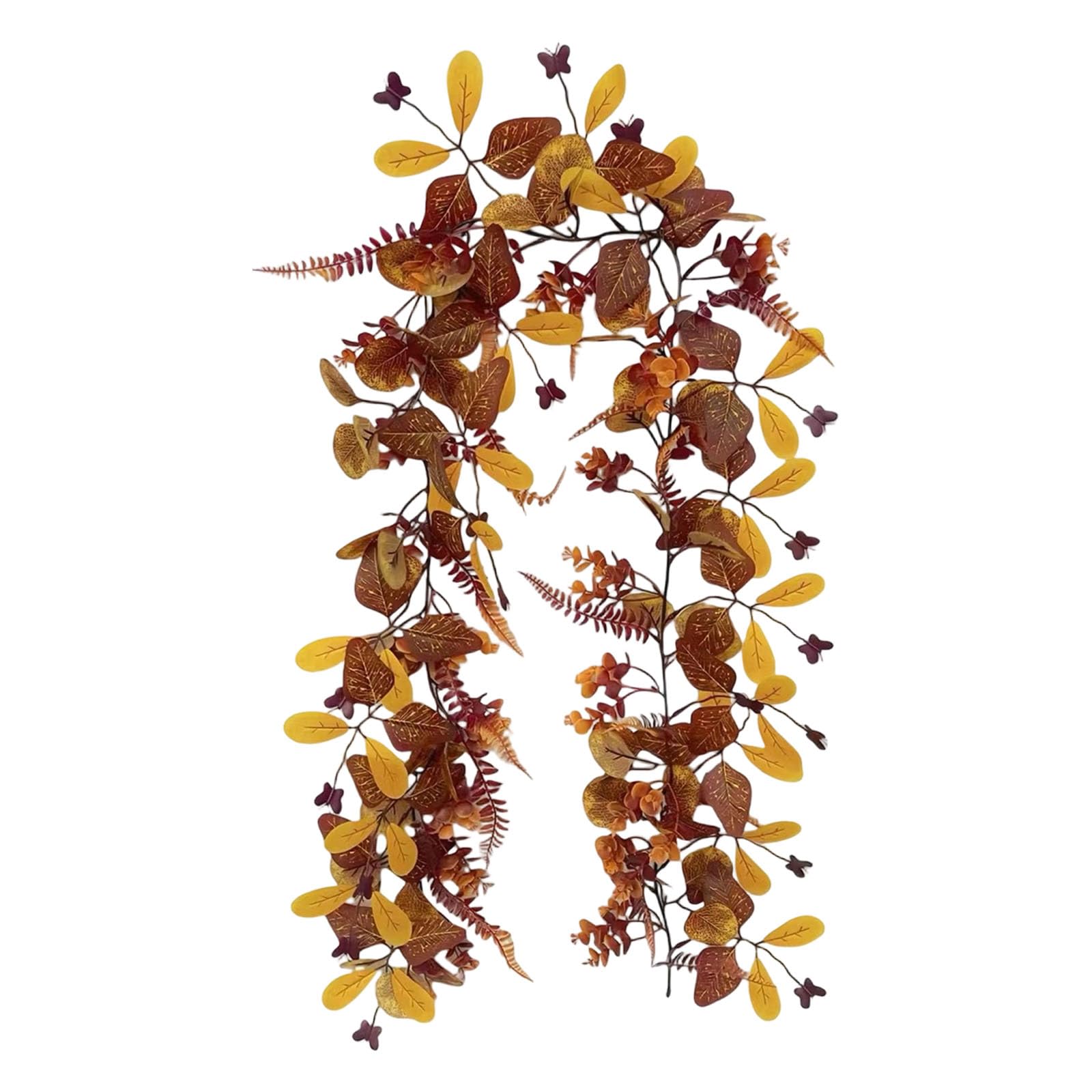 Tsophreniq Artificial Hanging Plant for Christmas Halloween Thanksgiving Fall Decoration Autumn Harvest Plant Arrangement Artificial