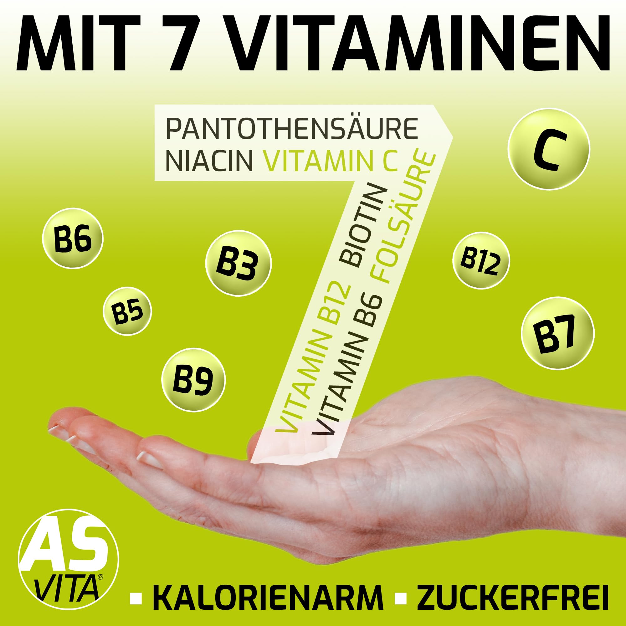 AsVita Getränkekonzentrat Fresh Mix 1:80 | 5 Liter Kanister - Getränkesirup zuckerfrei - 22 leckere Geschmacksrichtungen (Waldmeister)