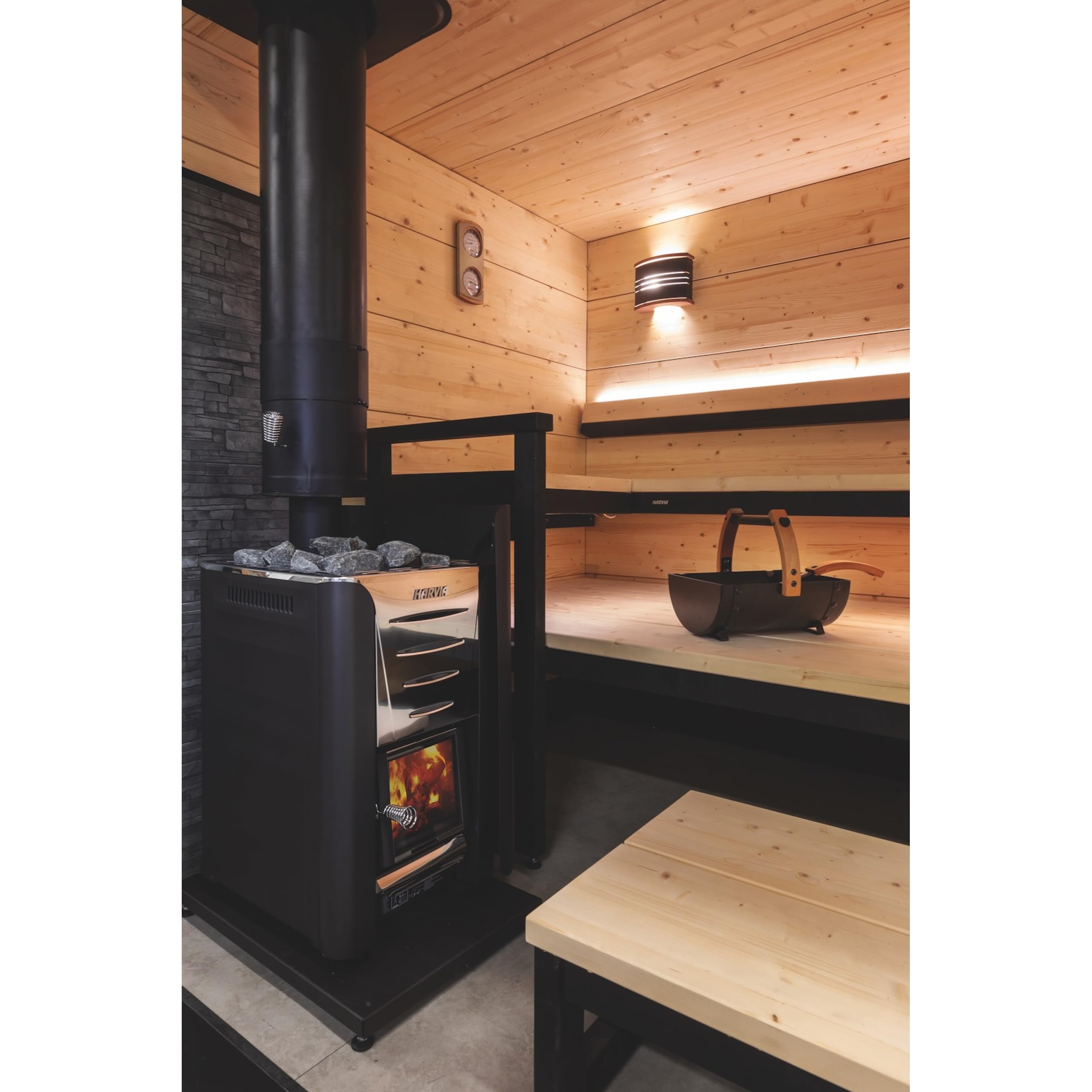 Harvia Pro 20 Sauna Holzofen 24,1 kW Saunaofen Holz mit BImSchV Stufe 2