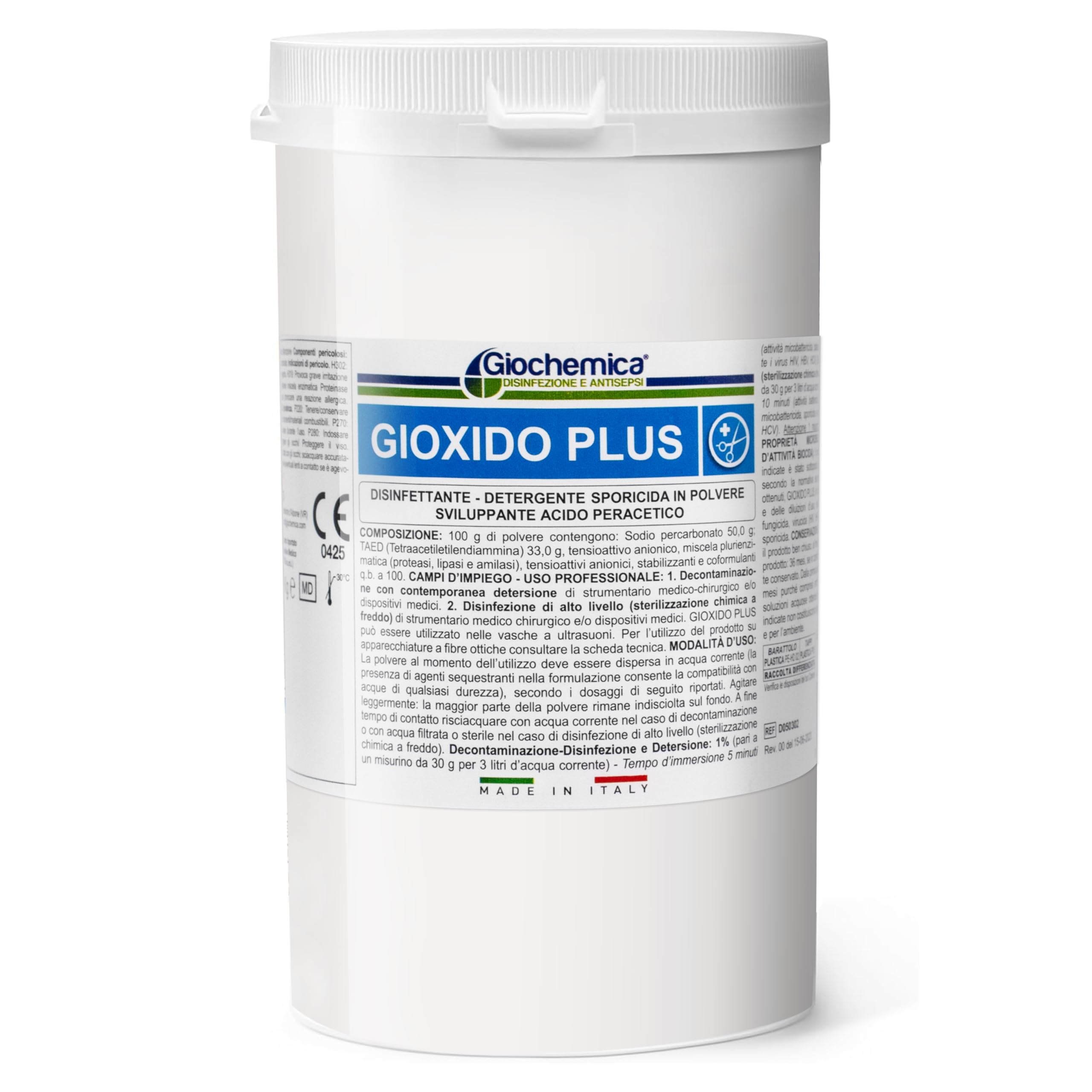 Sterilizzante a freddo in polvere Acido peracetico 1 kg - Disinfettante ferri GIOXIDO PLUS