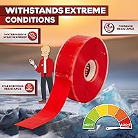 Vista 51 de XFasten Cinta autoadhesiva de silicona, para fusión 1 pulgada X 36 pies, Azul