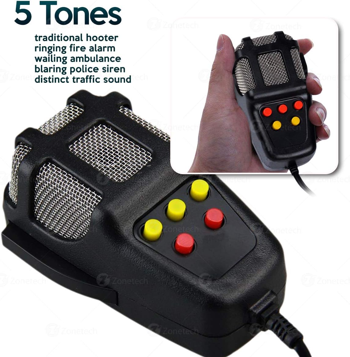 PA Microphone with 5 tone buttons