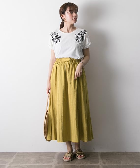 Amazon アーバンリサーチ Urban Research 再入荷 リバーシブル2wayギャザースカート Ur85 25c013 Free Yel Khk スカート 通販