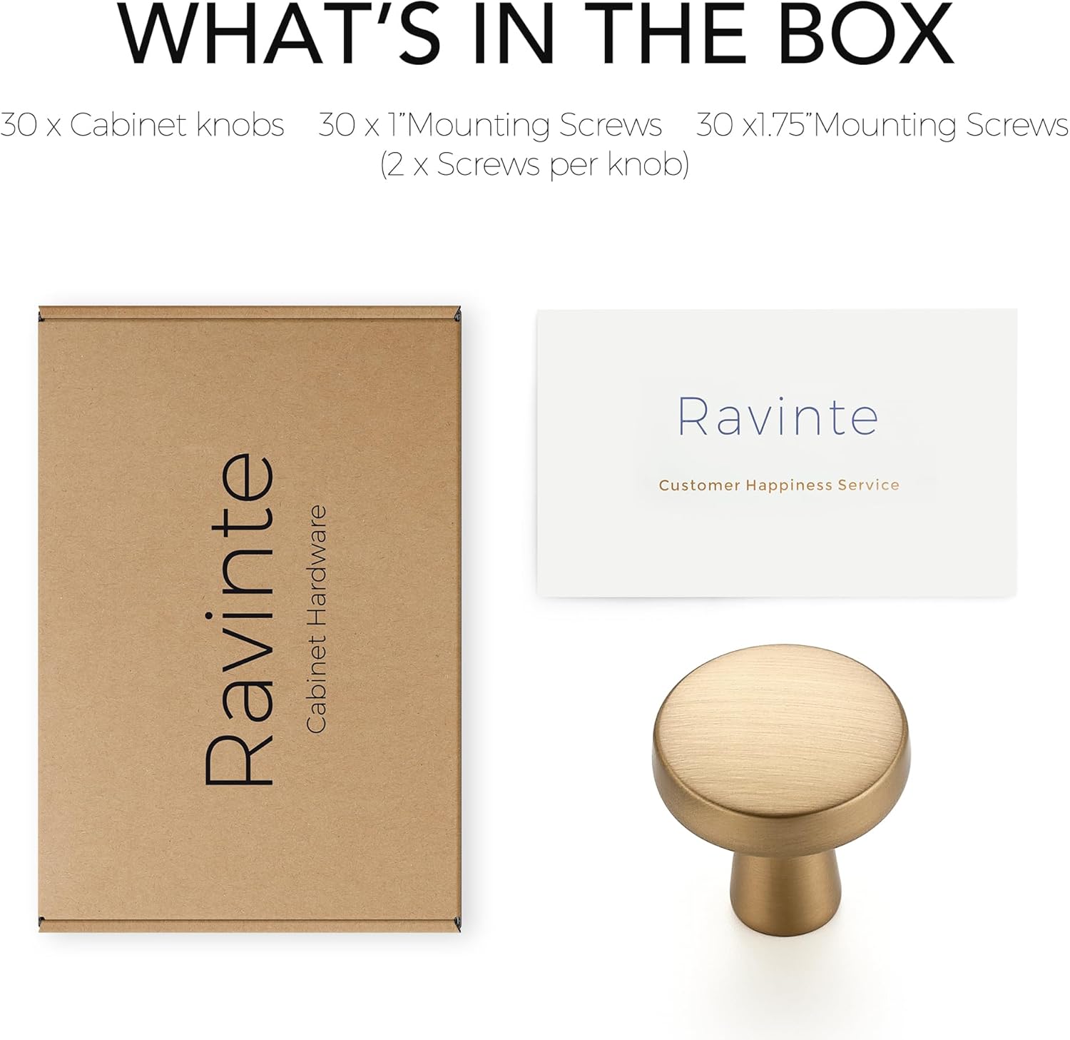 30 Pack Champagne Bronze Cabinet Knobs Mini Round Knobs Single Hole Solid Drawer Pulls for Dresser Drawers -1 Inch Diameter