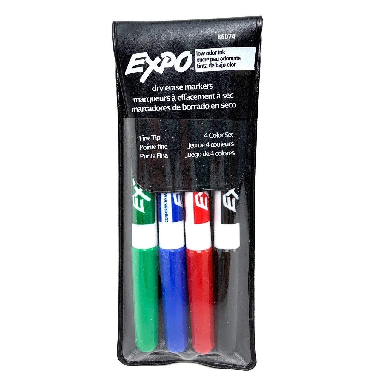 マーカー Amazon.co.jp: Expo Low Odor Fine Tip Dry Eraseマーカー、4色付き