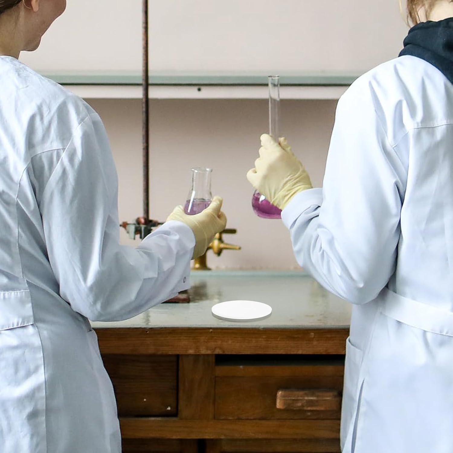 FRCOLOR Autoclavable Polytef Petri Dishes with High Temperature Tolerance for Scientific Research and Testing Laboratory Culture Agar Plates
