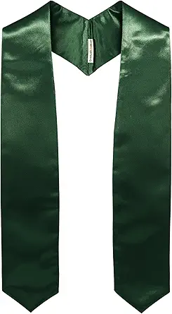 GraduationMall Unisex Adult Plain Graduation Stole 60"/72"