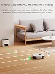 Lefant Aspirateur robot et Mop,75-Day Self-Emptying,6000Pa Suction puissante, nettoyage personnalisé, cartographie à domicile,140 Mini Runtime,Pinceau à roulettes pour tapis,2,4G/5G WiFi/Alexa/APP/iWatch,M2 Plus