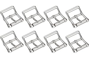 8-piece Silver Buckles: Enhance Your Leather Crafts