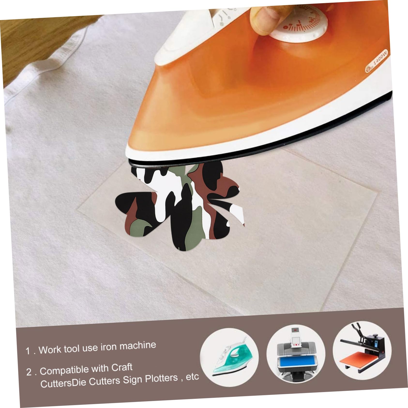 EXCEART 15pièces Film De Transfert Thermique Vinyle Pour Vêtements De Décoration Et Lettres Non-fongible Et Lavable Shirts Diy