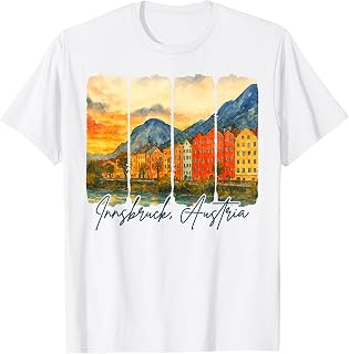 Innsbruck Austria Travel Trip Brushstroke Innsbruck Souvenir T-Shirt