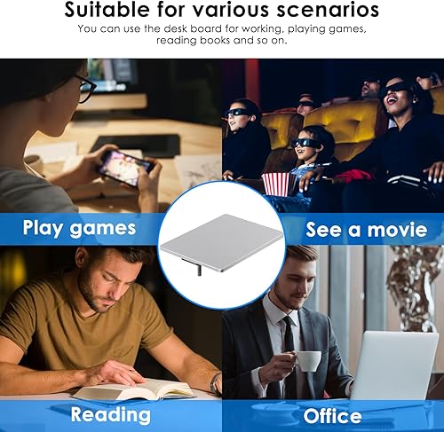 Miniatura 10 de Weilianda Serie de asientos de cine en casa Mesa giratoria Bandeja Patrón de madera oscura