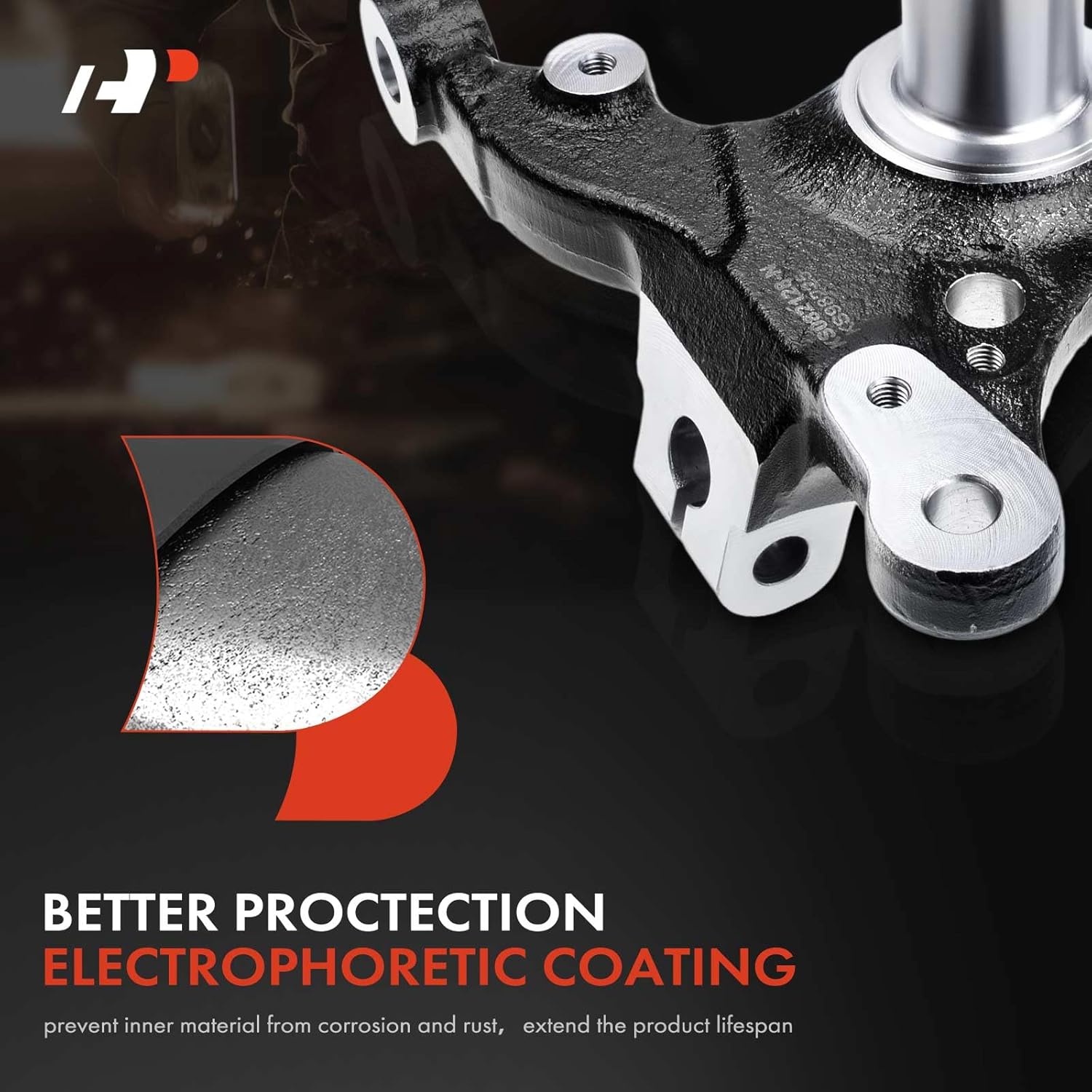 A-Premium Front Left Suspension Steering Knuckle Compatible with Ford Mustang 2005 2006 2007 2008 2009 2010, Driver Side