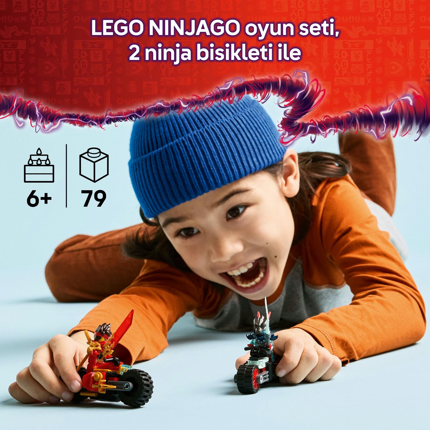 LEGO NINJAGO Kai'nin Motosiklet Hız Yarışı 71838-6 Yaş Üzeri Kız