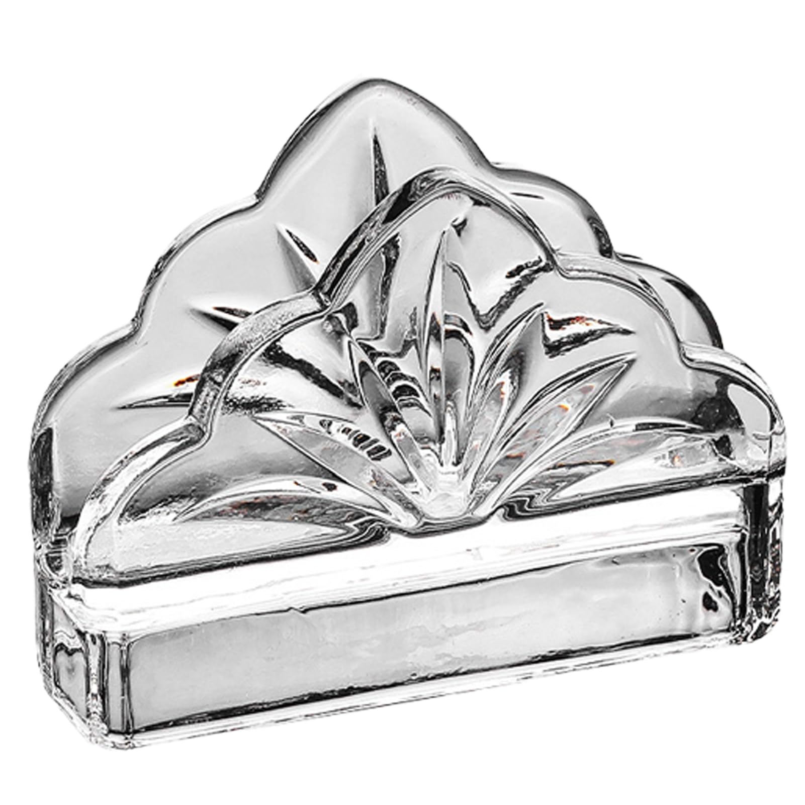 Glifora Tissue Holder, Crystal Glass Modern Style - Durable, Scratch-Resistant Organiser, Dispenser for Restaurant Napkins and Business Cards