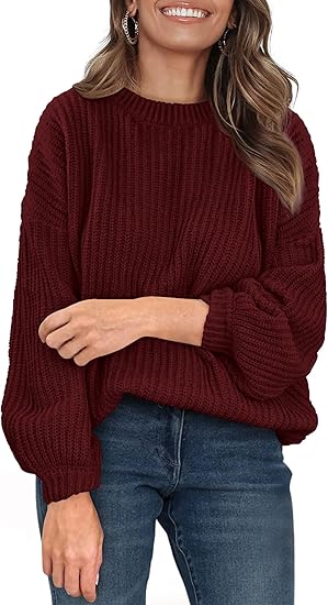 PRETTYGARDEN Fall Sweaters for Women 2025 Fashion Long Sleeve Casual Ribbed Knit Winter Clothes Pullover Jumper Tops