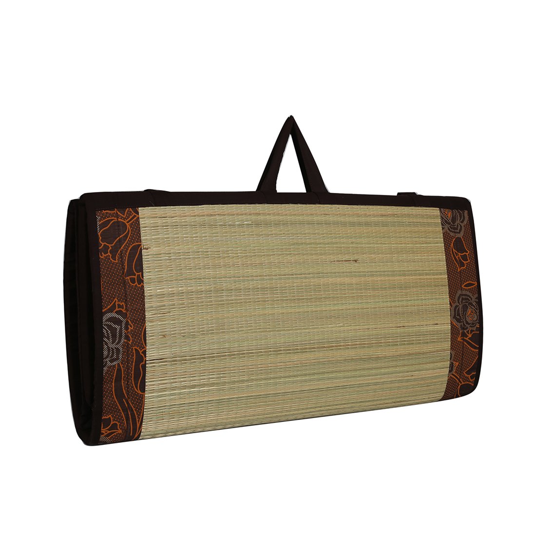 KALA DARSHAN CRAFTS BAZAARNatural Grass and Foam Printed Chatai (Brown, 3 X 6 Feet)