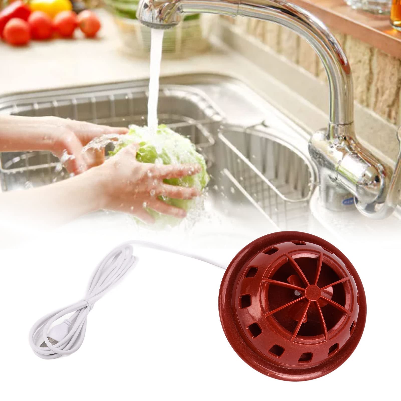 Mini Lavavajillas Portátil USB, Fácil Limpieza de Fruteros para el Hogar, Lavavajillas de Cocina Eficiente para Accesorios del Hogar, Adecuado para Encimera o Escritorio (rojo)