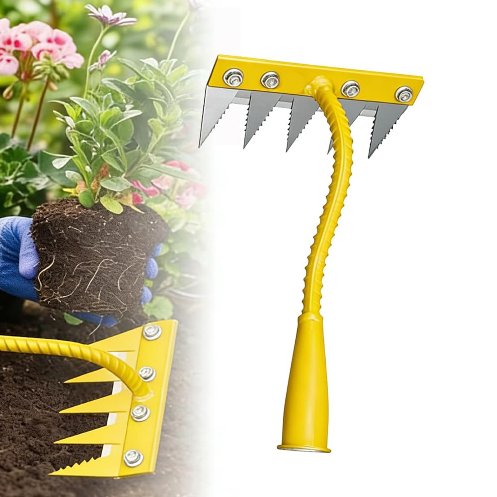 Generico Rastrelli da Giardinaggio Rimuovi Erbacce livellante e Resistente | Estirpatori Manuali Per aiuole, serre, vivai, frutteti, fattorie, aree esterne, giardini, e cortili