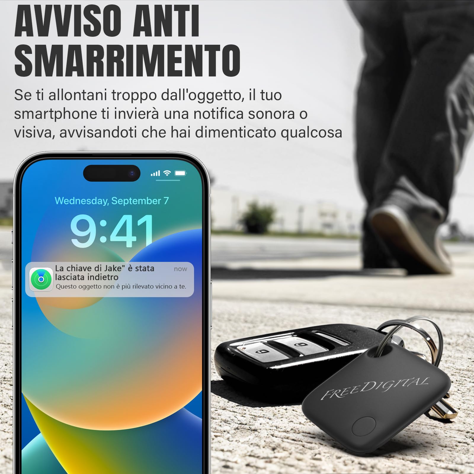 Tracker Tukio Smart Air Per IOS - Localizzatore Per Chiavi, Bagagli E Animali | Funziona Con App Trova Me - Foto 9